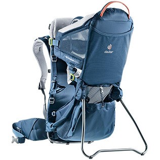 sac à dos porte bébé de randonnée deuter kid comfort active vu de trois quarts