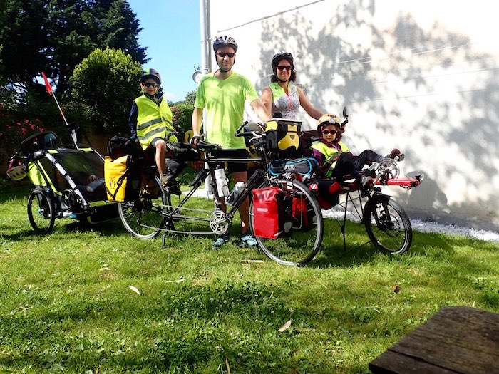 randonnee velo famille tandem enfant