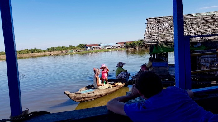 Village flottant Cambodge en famille