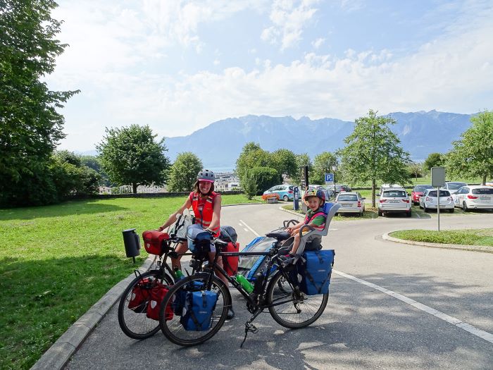 suisse à vélo en famille