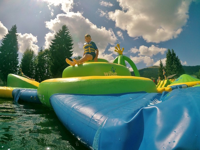 parc aquatique pour enfants les Gets Wibit