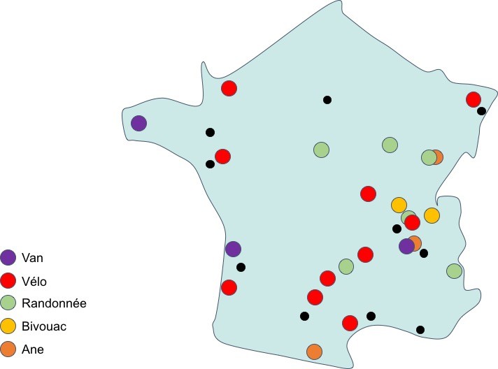 carte france sélection activités nature à faire en famille