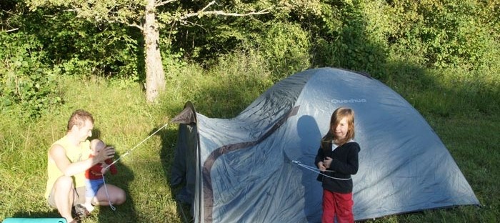 Bivouac en famille au Bugey