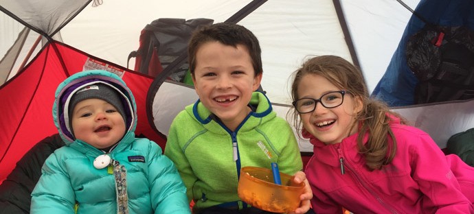 Bivouac en famille et avec un bébé aux lacs Chéserys