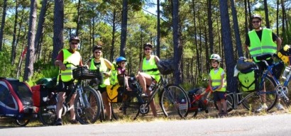 La Vélodyssée d'Ychoux à Bayonne : trois générations en cyclo-rando itinérante