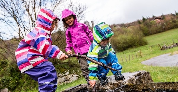 Pantalon de pluie enfant coupe-vent et imperméable