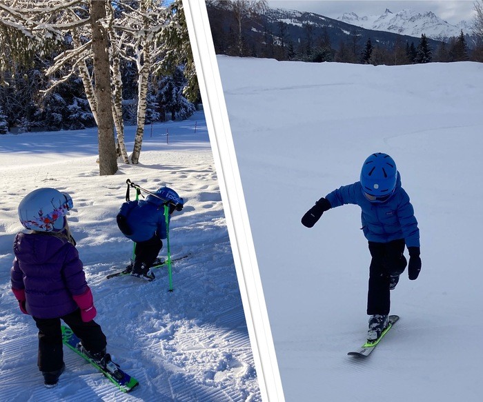 Skier sur un ski