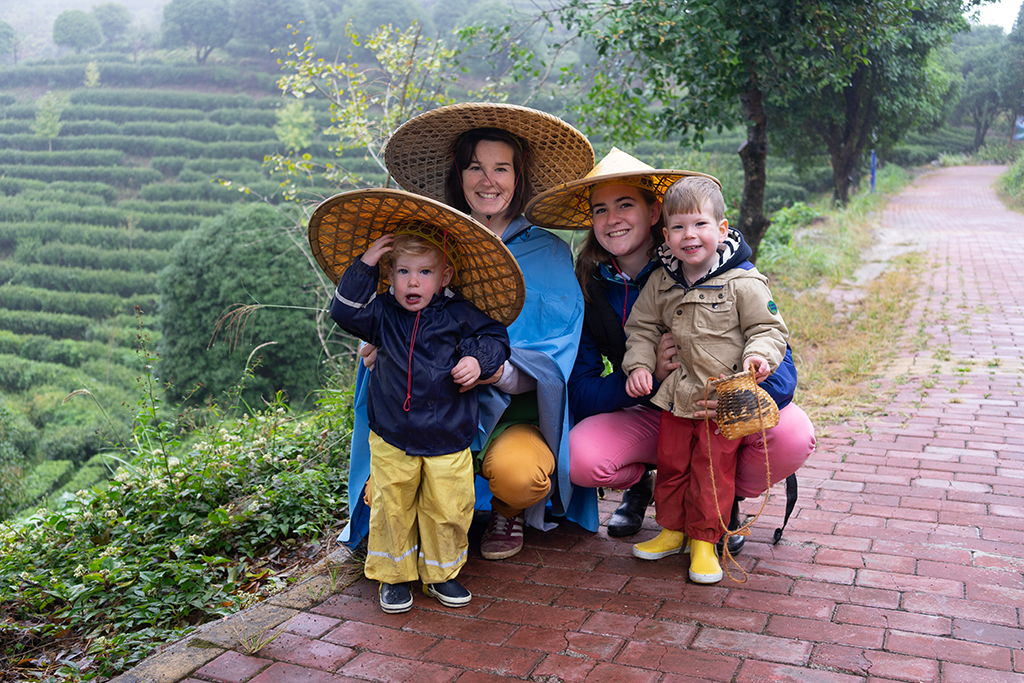 Visite de champs de thé Chine