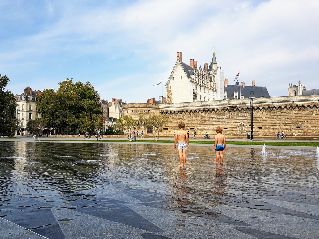 Le rideau d'eau à Nantes