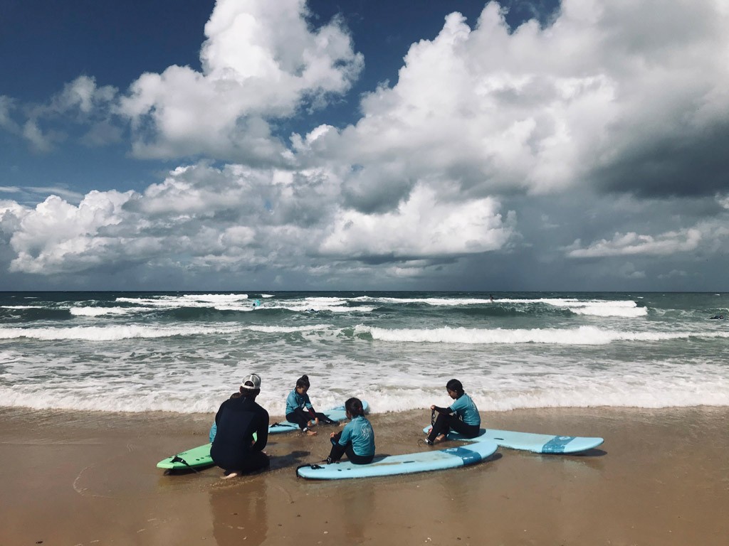 Vacances surf famille