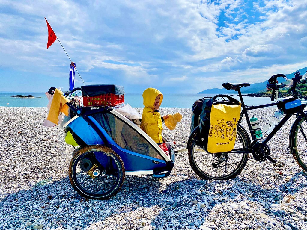 Plein air Parent-enfant Tirer Corde Vélo de montagne Remorque