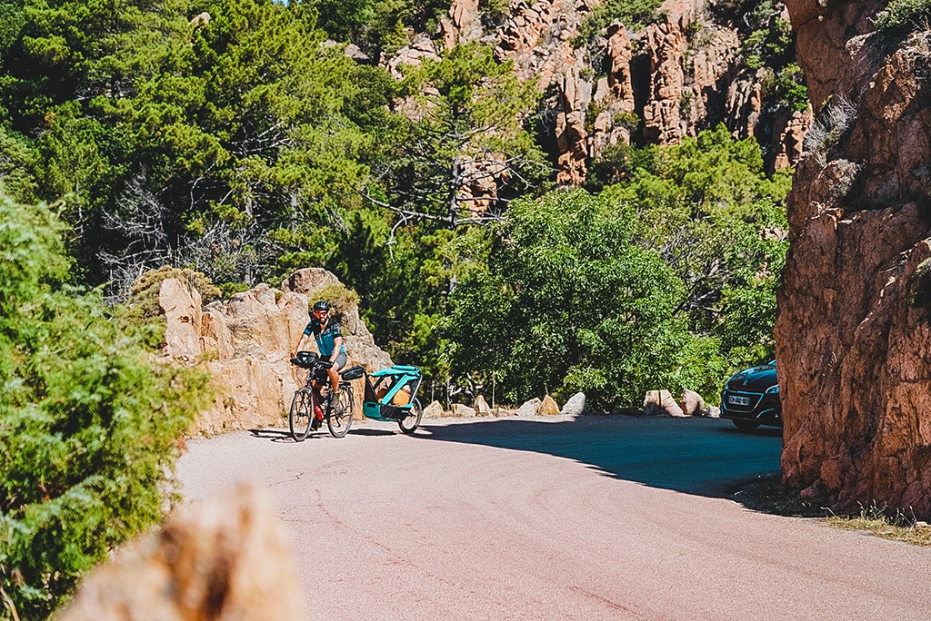 corse à vélo en famille