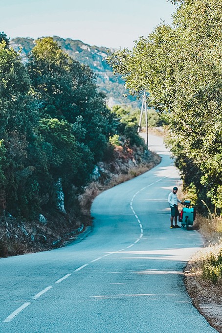 la corse.à vélo en famille