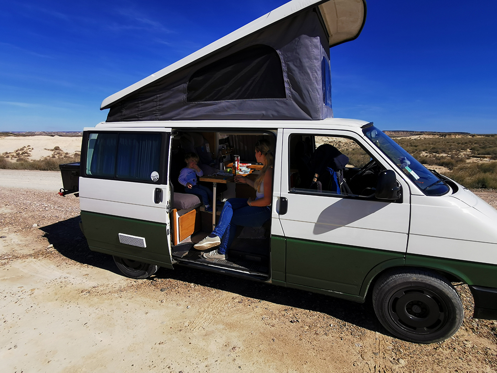 La Blanca Baja dans le désert de Las Bardenas Reales