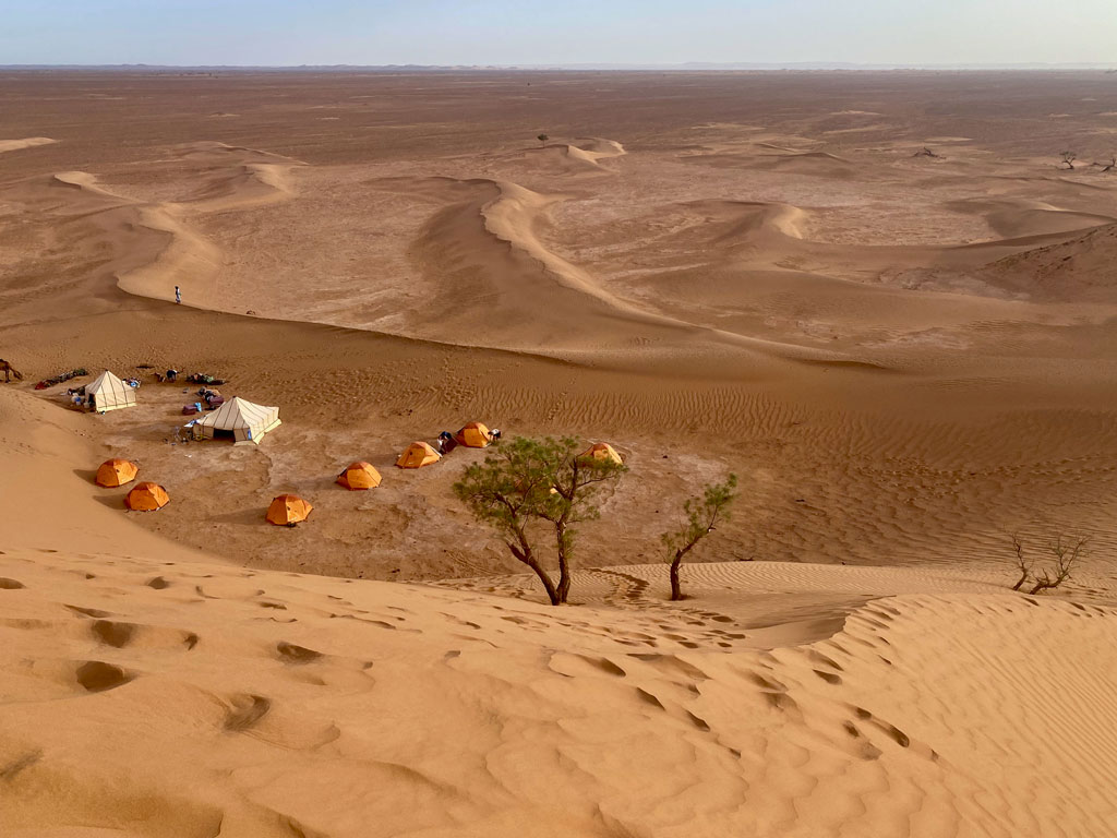 Camp dunes trek Maroc