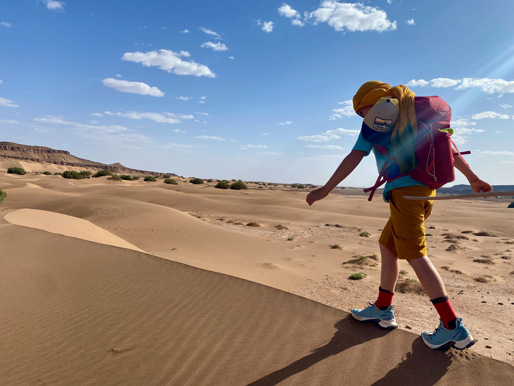 Trek-maroc-famille-crete des dunes