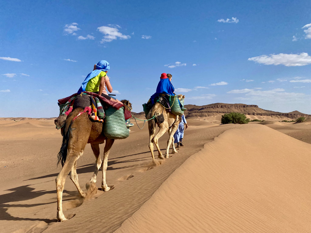 trek desert famille