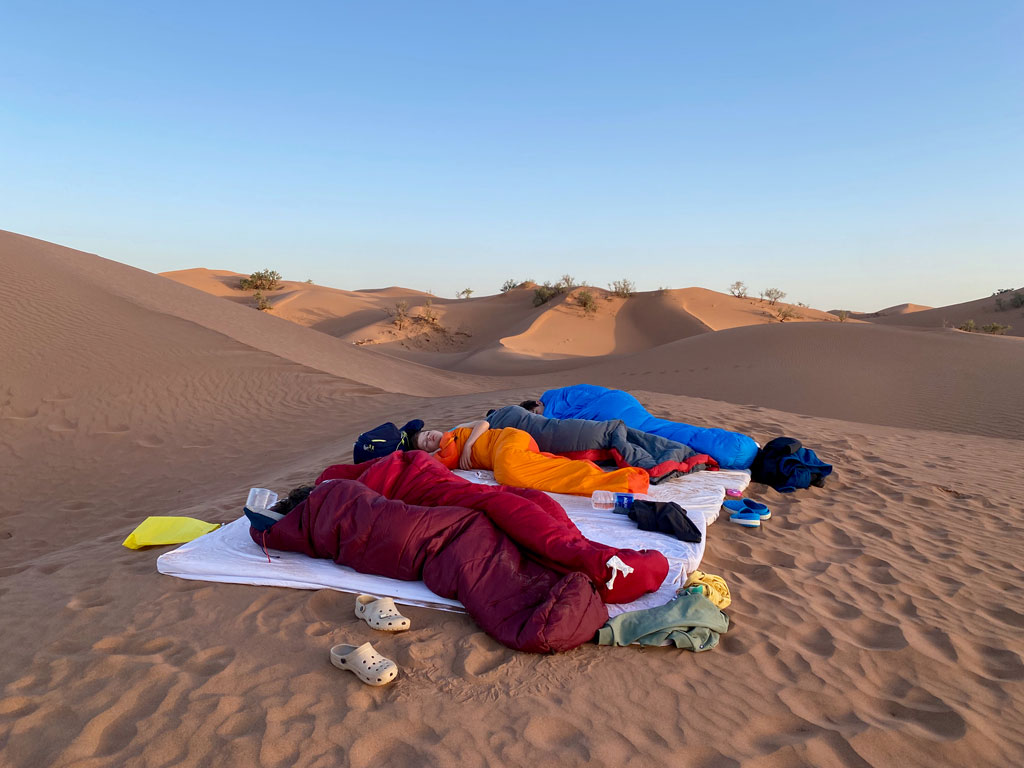 nuit à la belle étoile trek Maroc