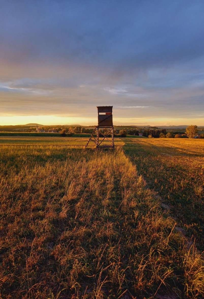 Tour Alsace vélo coucher de soleil