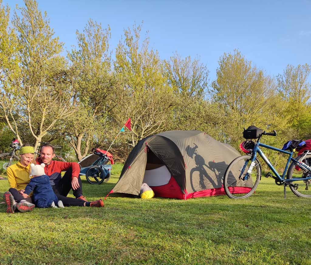 3 jours de velo île AEro tente