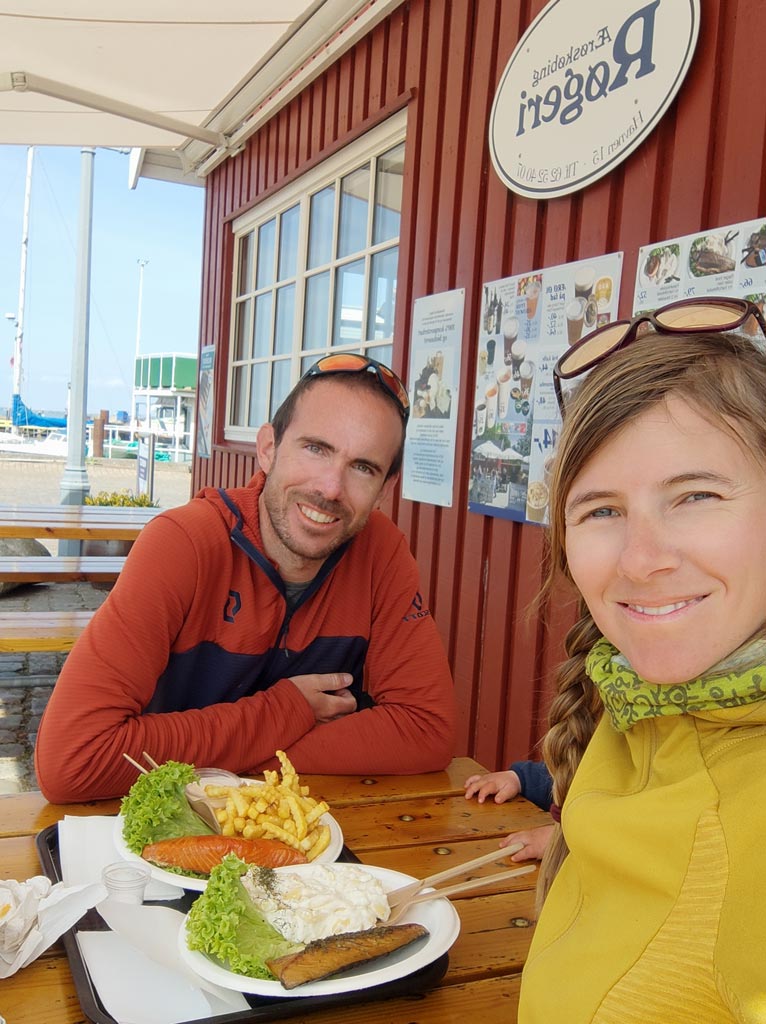 3 jours de velo île AEro restaurant