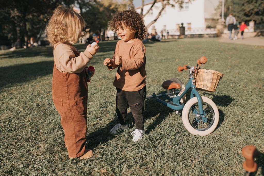 Draisienne dans un parc