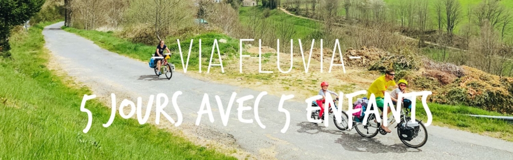 La Via Fluvia à vélo avec des enfants
