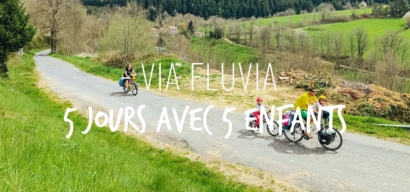 La Via Fluvia à vélo avec des enfants