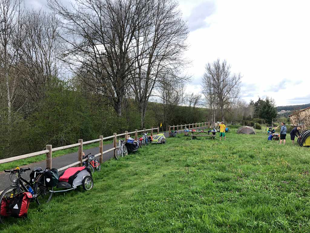 Via fluvia à vélo - Spot bivouac