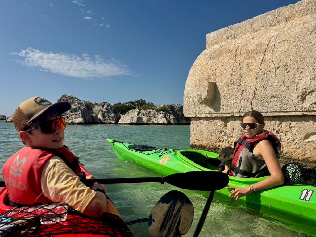 Kayak de mer famille Turquie