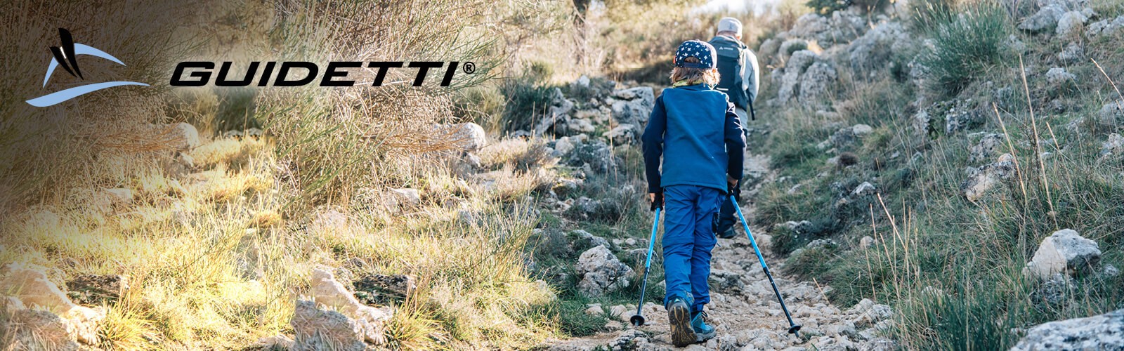 Guidetti - bâtons de marche pour enfant
