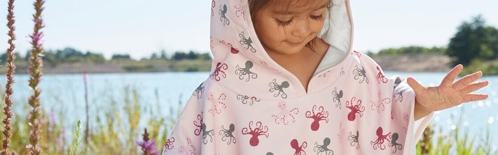 Poncho de plage enfant en coton ou microfibres