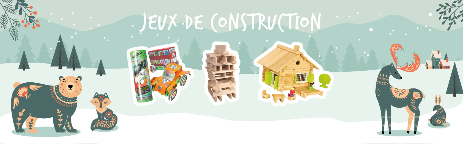Jeux de construction sur le thème de la nature
