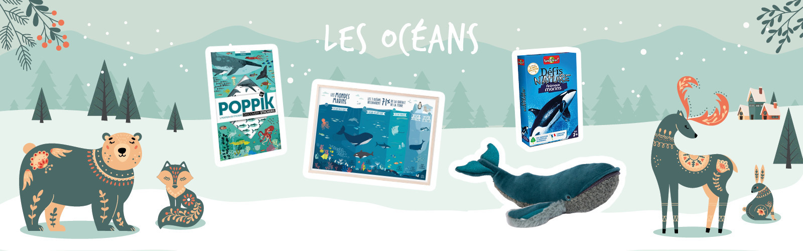 Livres, jeux et jouets sur le thème des océans