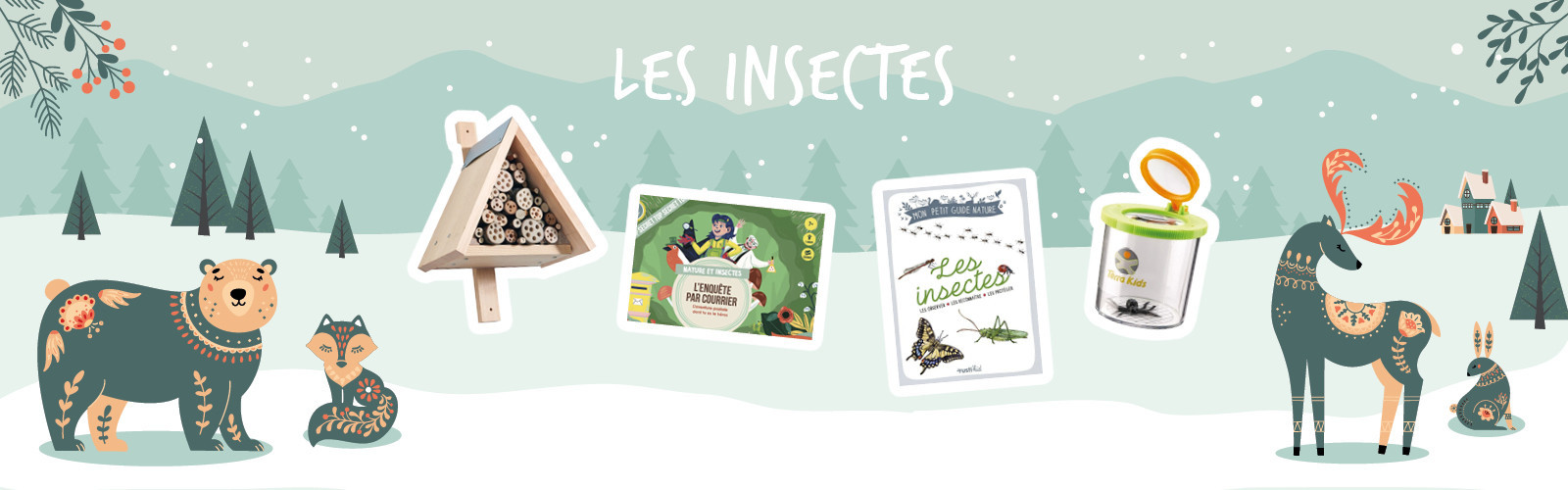Notre sélection de livres, jeux, loisirs créatifs sur les insectes