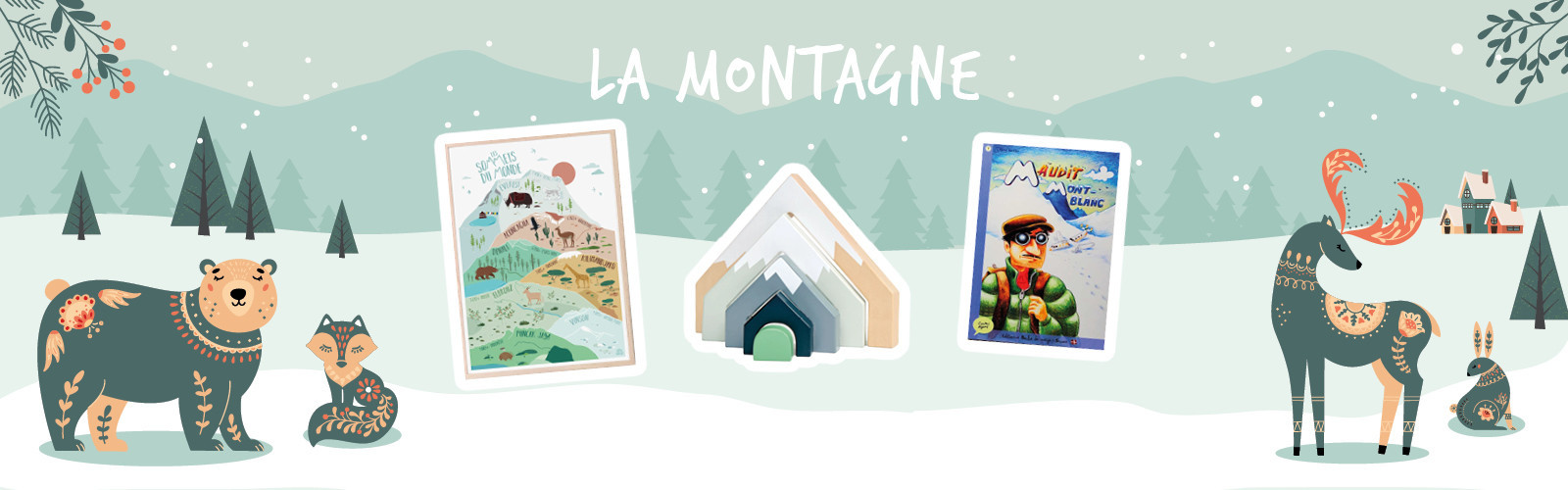 Notre sélection de livres, jeux, loisirs créatifs sur la montagne.