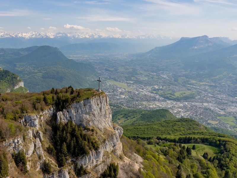 vue sur chambery depuis la crois du nivolet